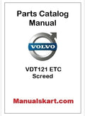 Volvo VDT121 ETC Screed Pdf Parts Catalog Manual