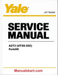 Yale A273 (UT20-32C) Forklift Pdf Repair Service Manual