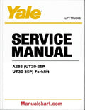 Yale A285 (UT20-25P, UT30-35P) Forklift Pdf Repair Service Manual