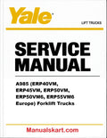 Yale A985 (ERP40VM, ERP45VM, ERP50VM, ERP50VM6, ERP55VM6 Europe) Forklift Trucks Pdf Repair Service Manual
