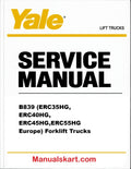 Yale B839 (ERC35HG, ERC40HG, ERC45HG,ERC55HG Europe) Forklift Trucks Pdf Repair Service Manual