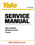 Yale B853 (MP20S – MP30S) Forklift Trucks Pdf Repair Service Manual