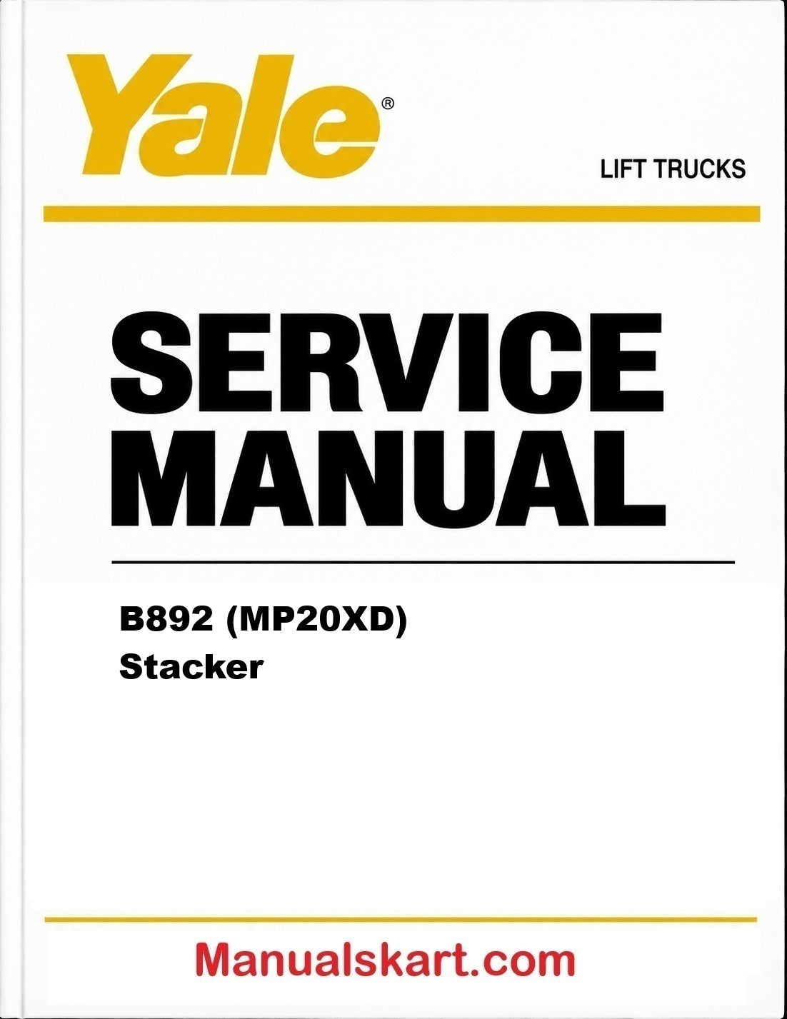 Yale B892 (MP20XD) Stacker Pdf Repair Service Manual