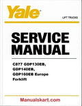 Yale C877 GDP130EB, GDP140EB, GDP160EB Europe Forklift Pdf Repair Service Manual