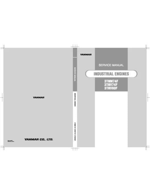 Yanmar 3TNM74F, 3TNV74F and 3TNV80F Diesel Engines Pdf Repair Service Manual (0BTN4-G00300)