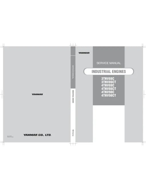 Yanmar 3TNV86CT, 3TNV88C, 4TNV86CT, 4TNV88C, 4TNV98C and 4TNV98CT Diesel Engines Pdf Repair Service Manual (0BTN4-G00201)