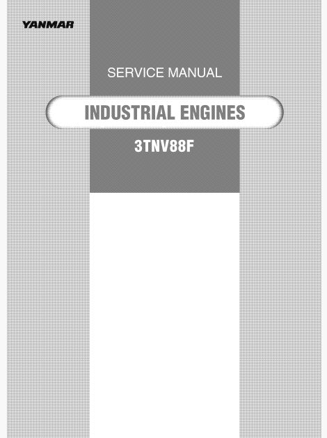 Yanmar 3TNV88F Engine Pdf Repair Service Manual