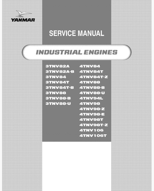 Yanmar 4TNV94L Engine Pdf Repair Service Manual