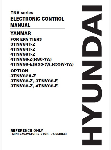 Yanmar TNV Series Electronic Control Pdf Service Manual