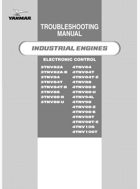 Yanmar TNV Series Engine Electronic Control Troubleshooting Manual