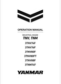 Yanmar TNV, TNM Series Industrial Engine Pdf Operation manual
